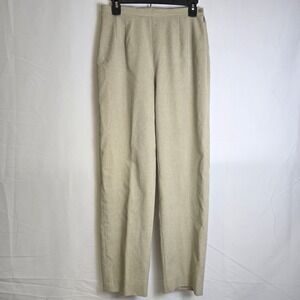 Chelsea Cambell Lightweight High Waisted Trousers Beige Minimalist Neutral 8